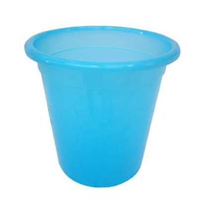 国产 大兰花 直径26cm*高25cm 垃圾桶 蓝色（单位：个）
