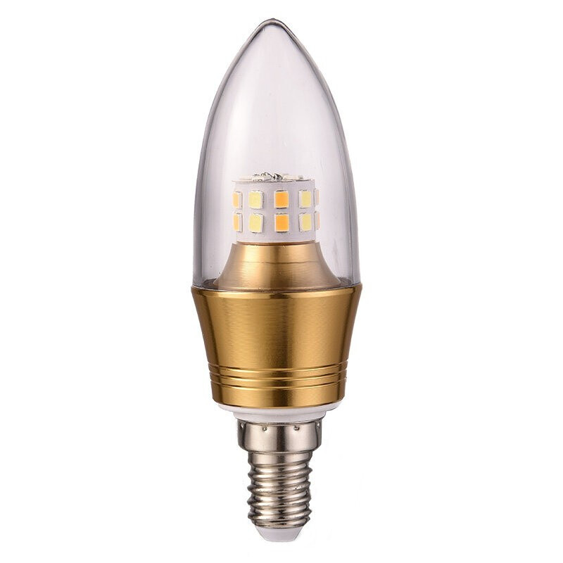 雷士照明led灯泡蜡烛泡尖泡家用节能灯泡5/7/9W单色三色 e27大螺口 灯泡直径35m