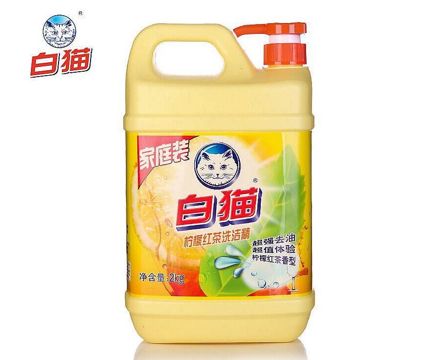白猫 2kg 柠檬红茶洗洁精 8瓶/箱 (单位：箱）