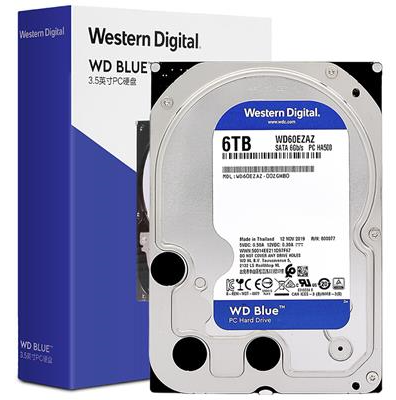 西部数据(WD)蓝盘 6TB 台式机械硬盘(WD60EZAZ)