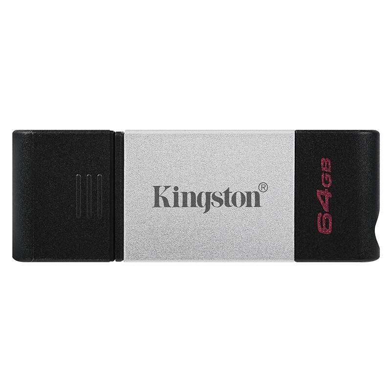 金士顿（Kingston）64GB USB3.2 Gen1 DT80 Type-C U盘 