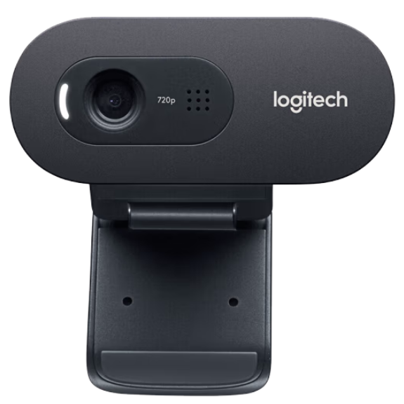 罗技 C270i 高清网络直播摄像头 USB电脑笔记本台式机摄像头家用 带麦克风 黑灰色（