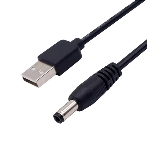 USB充电线 圆孔直径4㎜ 电话线 电源线1M（单位:条）