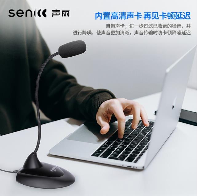 声丽 SM-008 卡拉OK 家用会议话筒 麦克风电脑鹅颈式 SM-008 USB接口
