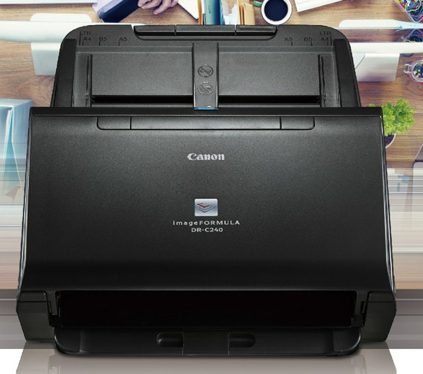 佳能（Canon）DR-C240 A4高速彩色双面自动馈纸办公文档发票卡片扫描仪