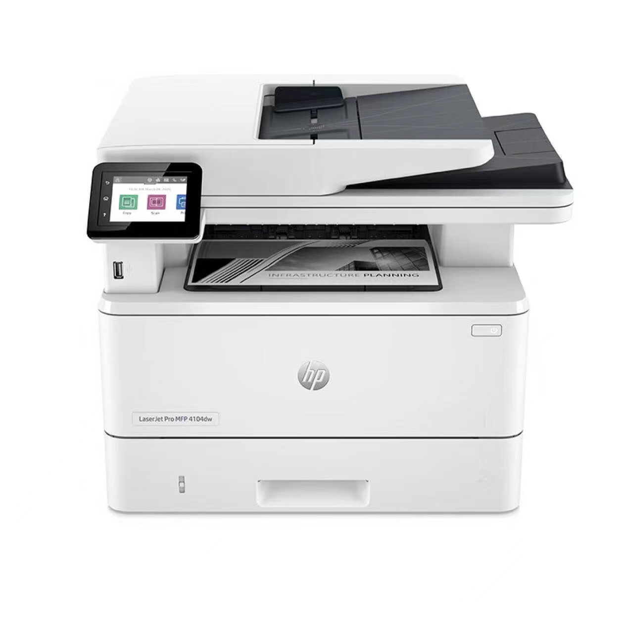 惠普（HP） 打印机4104dw/fdw 黑白激光复印扫描一体机自动双面无线商用办公