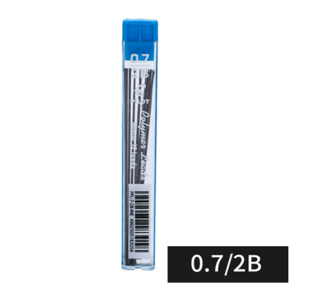 百乐 自动铅笔芯/活动铅芯 0.7mm 2B替芯 12根装 PPL-7-2B