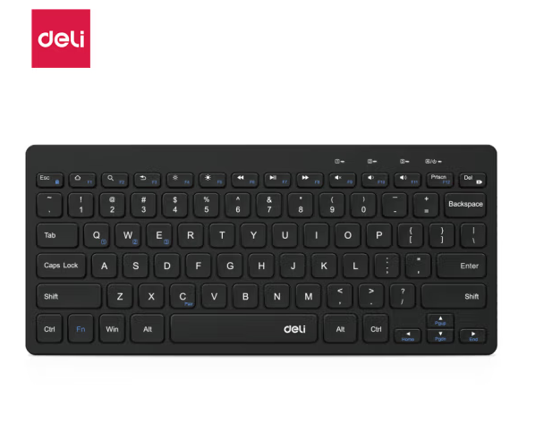 得力（deli） LN300-B无线蓝牙键盘电脑笔记本(黑)(个)