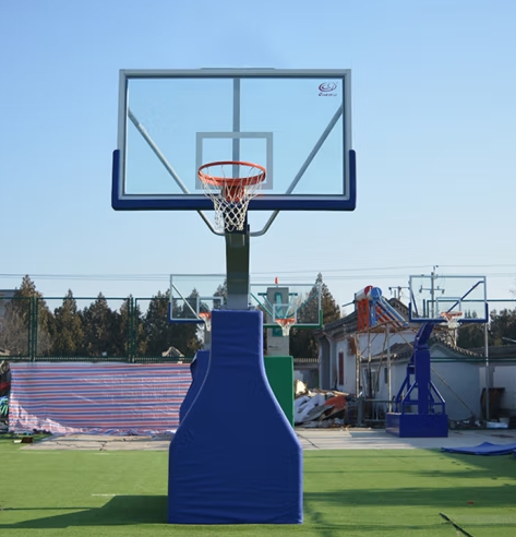 冠之路GLQ-001 电动液压篮球架 电动伸缩折叠篮球架单支