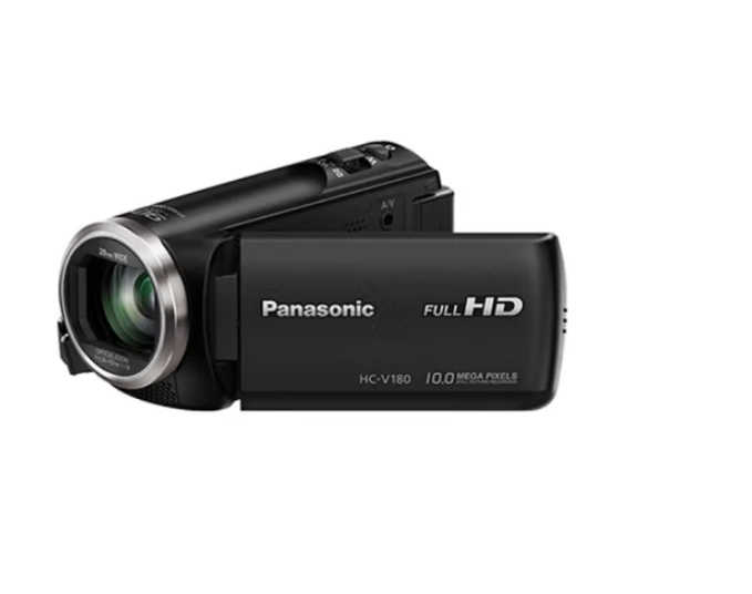 松下HC-V180摄像机 直播家用便携式DV 录像机 五轴防抖 变焦中焦长焦 高清数码摄像
