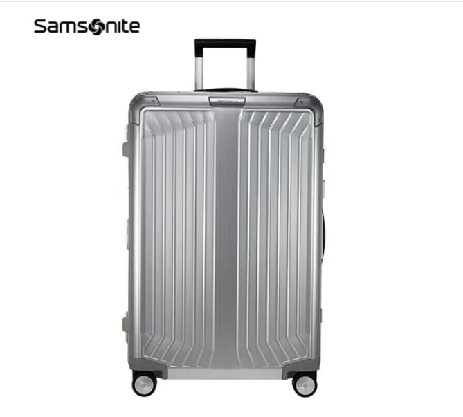 新秀丽（Samsonite）拉杆箱铝镁合金行李箱旅行箱品质经典CS0*08003银色28英寸