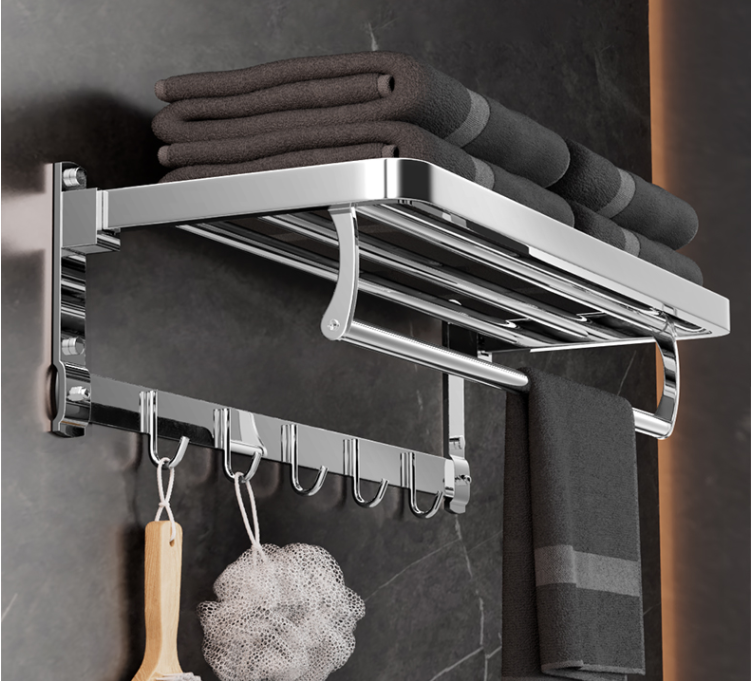 创新 304不锈钢 可折叠毛巾架 冲凉房置物架子 （单位：个）