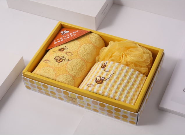 内野 R29450-N 小蜜蜂毛巾礼盒-3件套
