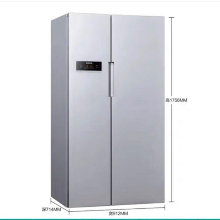 西门子 610升 变频风冷无霜对开双开门国货冰箱 (银色) BCD-610W(KA92NV
