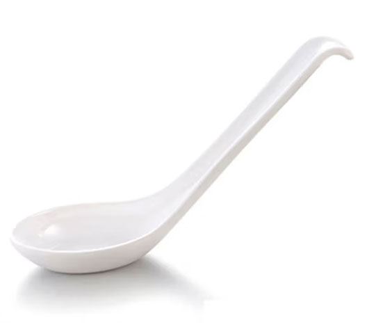 国产 密胺勺子 白色 13.2cm