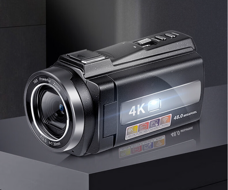 初步 创新 HDV254KM DV数码摄像机便携式vlog专业照相摄像一体机 4K高清 官